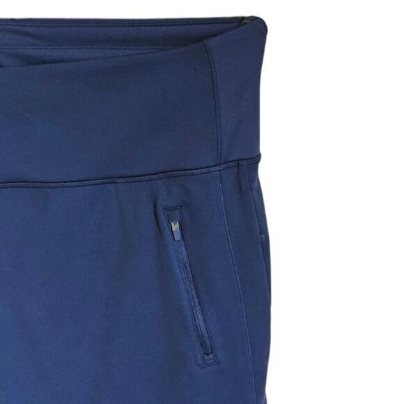 Athleta Fairway Golf Skort 18” Zip Pockets Tee Holder Stretch Navy Women’s 3X - Picture 2 of 10
